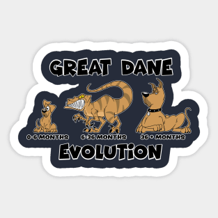 Great Dane Evolution Sticker